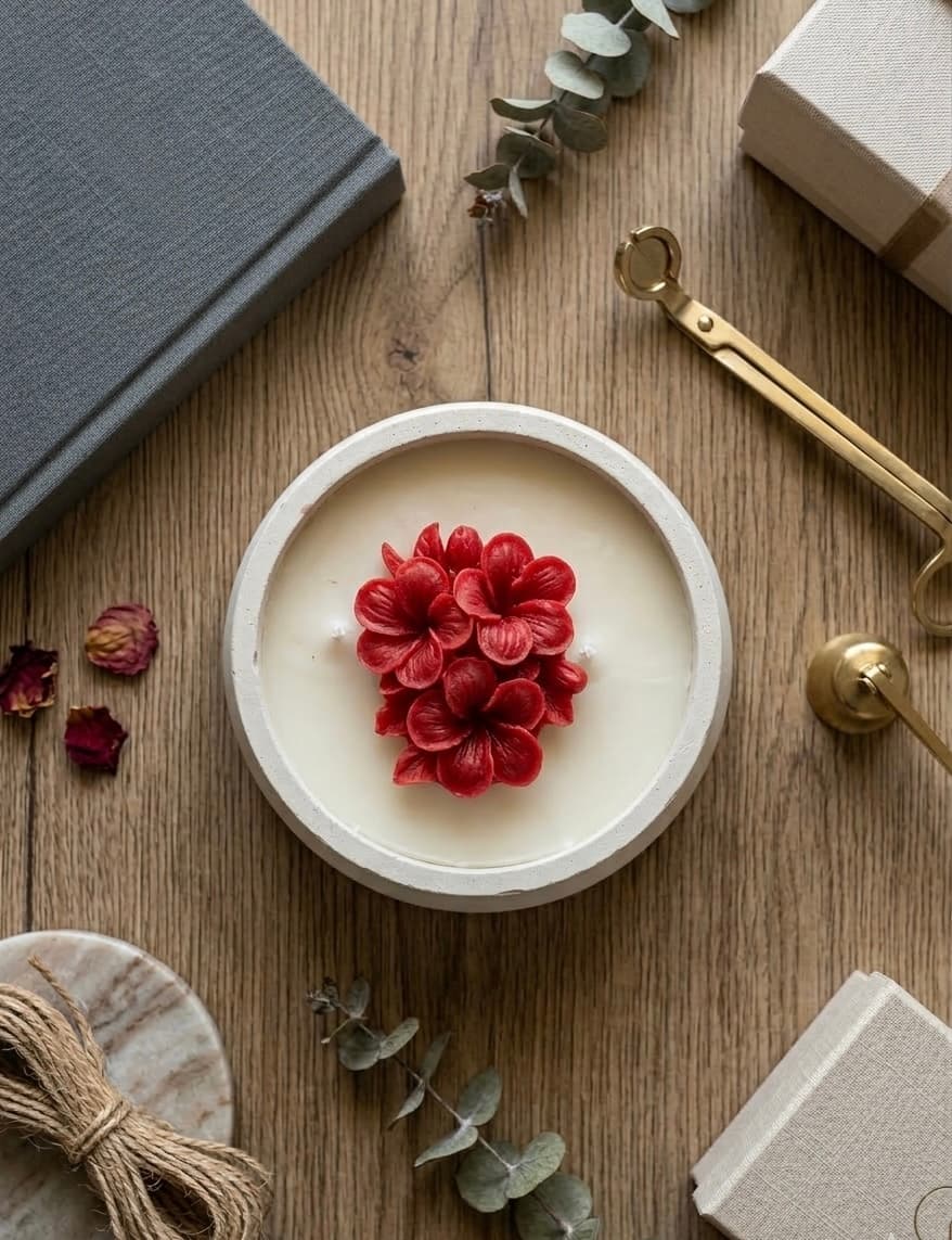 Mini Flower Bowl Candle
