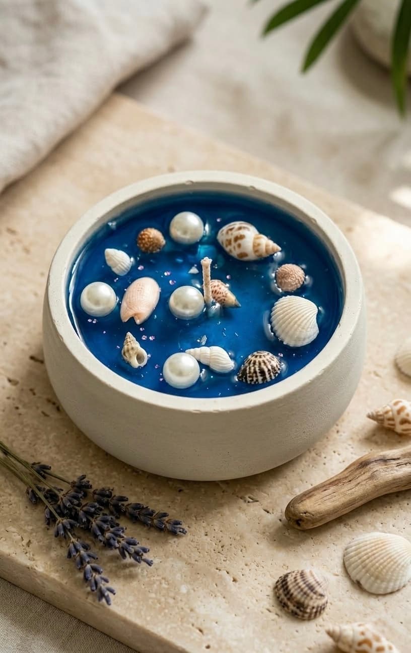Sea Theme Bowl Candle
