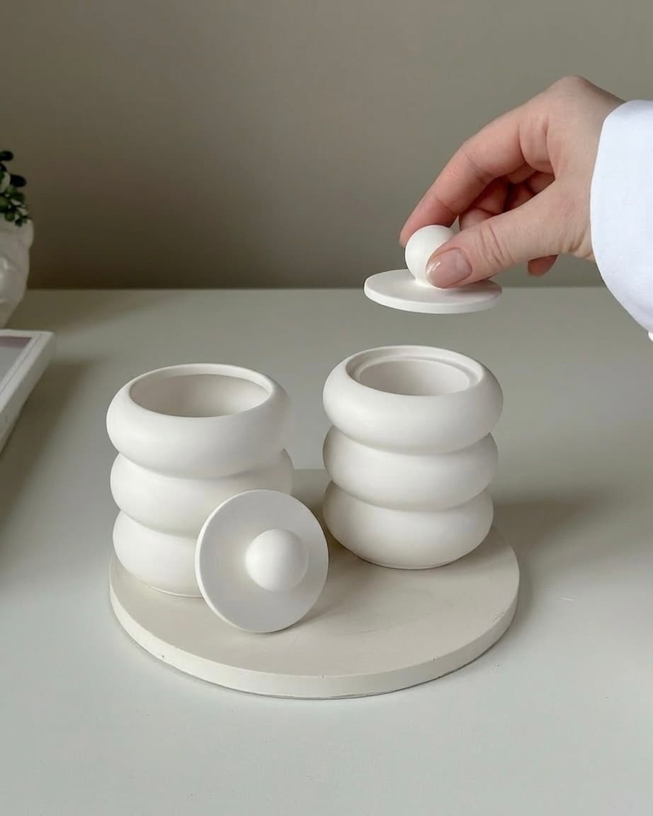 Three Layers Concrete Jar