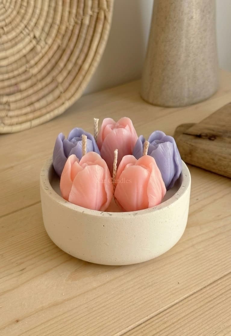 Tulip Bowl Candle
