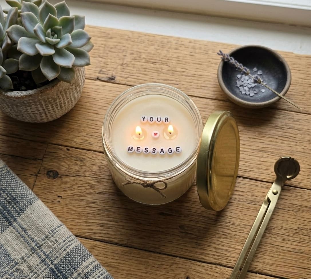 Hidden Message Jar Candle