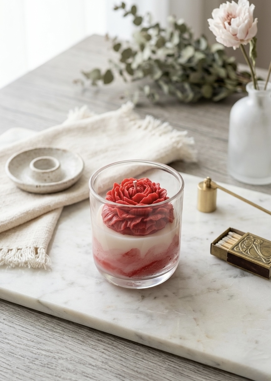 Rose Jar Candle