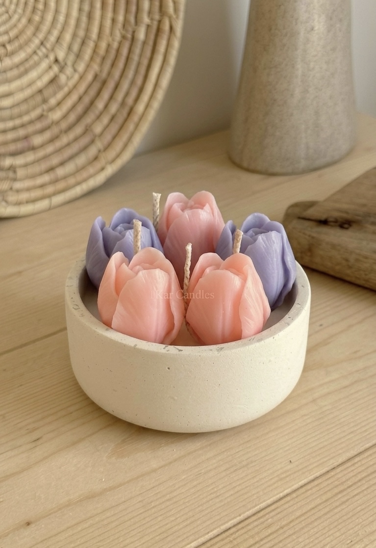 Tulip Bowl Candle